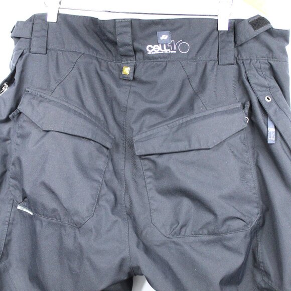 RIDE Snowboards Cell 10 Series Mens SZ XXL Waterproof Breathable Ski Pants Black - Picture 10 of 11